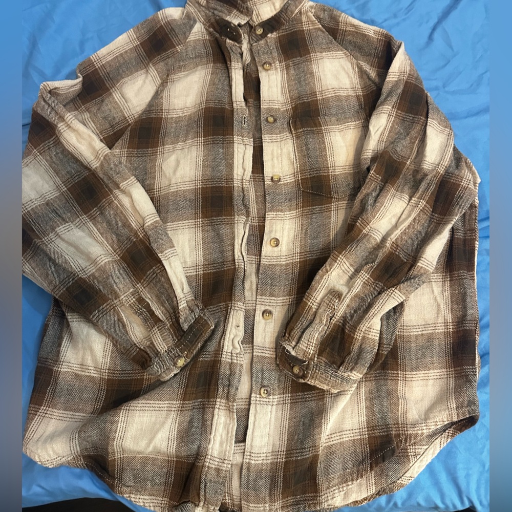 Harlow Brown and Cream Checkered Shirt